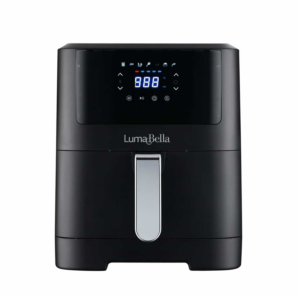 Аерофритюрниця LumaBella B-9005, 2000Вт, 8л+, сенсорне керування з РК-дисплеєм, нерж. сталь
